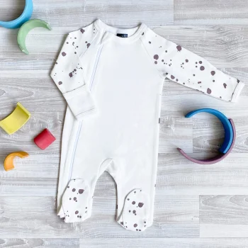 Комбинезон Mjölk Sleep and Play Кляксы, с рукавом реглан