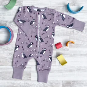Утеплённый комбинезон с открытой ножкой Mjölk Sleep and Play Птички