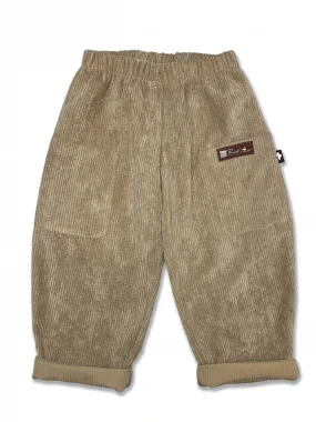 Вельветовые брюки-шаровары Светлый кофе