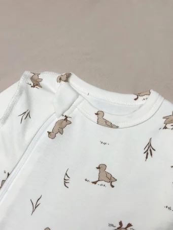 Комбинезон швы наружу на молнии RinaAmari Утята, Экрю