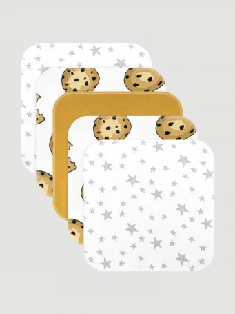 Набор платочков слюнявчиков Mjölk Печенье