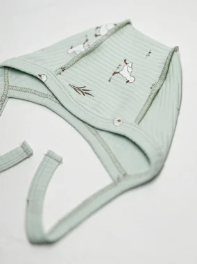 Чепчик швы наружу Рубчик RinaAmari Утята, Нефрит