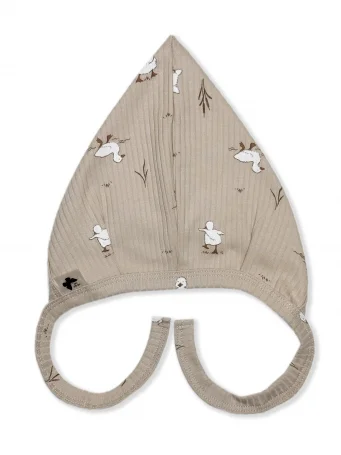 Чепчик Гномик Рубчик Утята RinaAmari, Светлый кофе