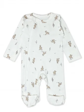 Комбинезон швы наружу на молнии RinaAmari Утята, Экрю