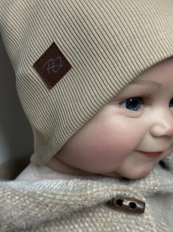 Шапочка двухслойная RinaAmari, Светлый кофе