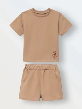 Комплект футболка и шорты, Корица