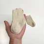 Носочки из шерсти мериноса с кашемиром крем-брюле