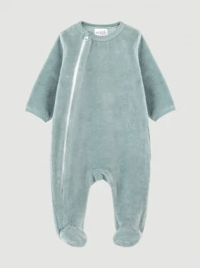 Велюровый комбинезон Mjölk Baby Blue
