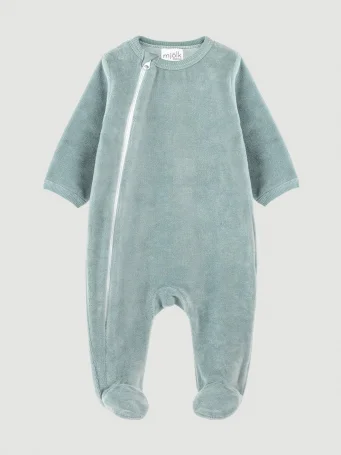 Велюровый комбинезон Mjölk Baby Blue