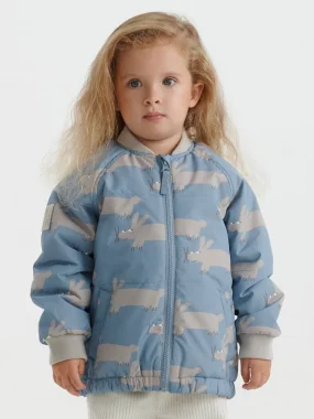 Демисезонный бомбер Leokid Windmill "Gray Furry"