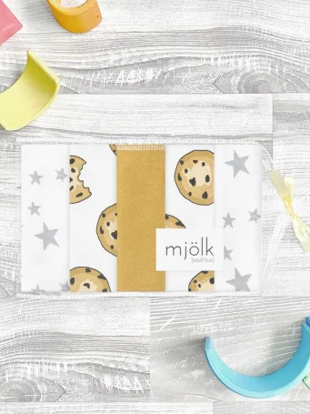 Набор платочков слюнявчиков Mjölk Печенье
