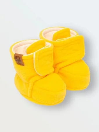 Пинетки из флиса "Cute", Жёлтый