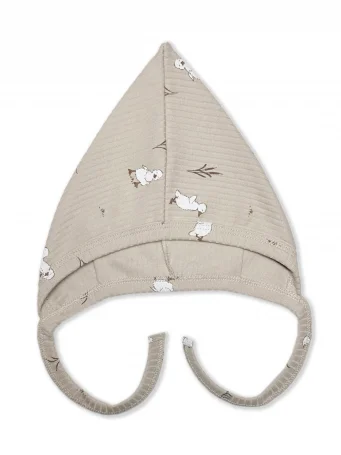 Чепчик Гномик Рубчик Утята RinaAmari, Светлый кофе