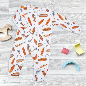 Комбинезон Mjölk Sleep and Play Сёрфы, на манжетах