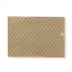 Муслиновая пелёнка, Мелкий чёрный горошек на коричневом