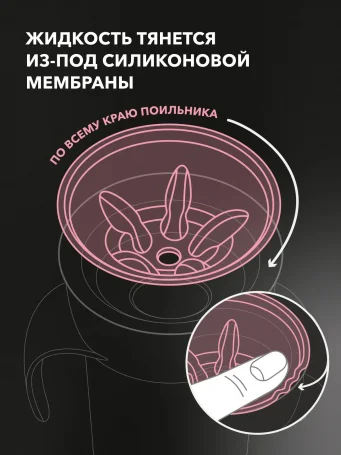 Поильник Twistshake 360 cup 230 мл. Пастельный розовый (Pastel Pink). Возраст 6+m.