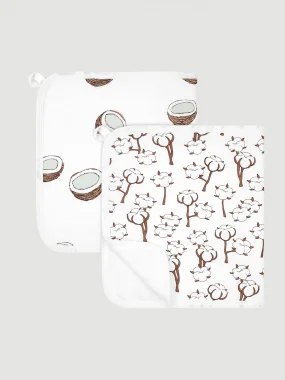 Сет из 2х муслиновых салфеток для кормления Mjölk Хлопок/Кокосы