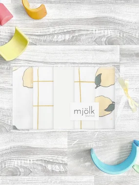 Набор платочков слюнявчиков Mjölk Лимоны