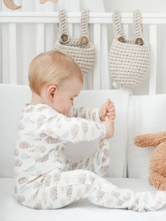 Комбинезон Mjölk Sleep and Play Ёжики на экрю