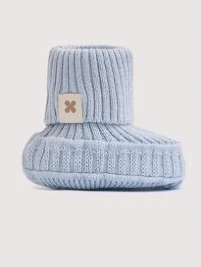 Пинетки вязаные из хлопка, Небесные