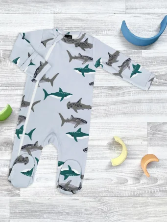 Комбинезон Mjölk Sleep and Play Акулы