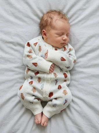 Вязаный комбинезон "Деревья"