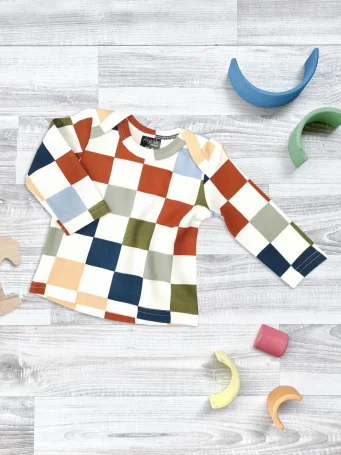 Футболка с длинным рукавом Mjölk Шахматы