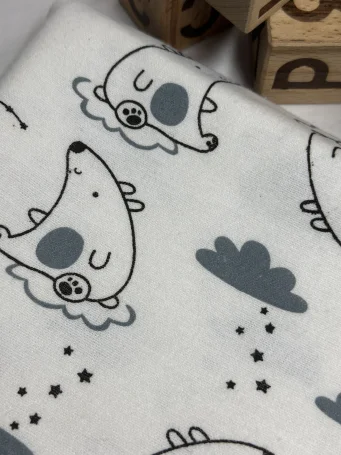 Фланелевая пелёнка RinaAmari Снежный Мишка