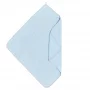 Муслиновая пеленка-полотенце с уголком голубой