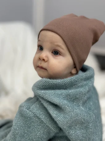 Шапочка двухслойная RinaAmari, Тауп Грей