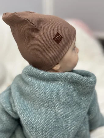 Шапочка двухслойная RinaAmari, Тауп Грей