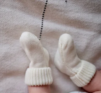Носочки вязаные Woolly, Экрю