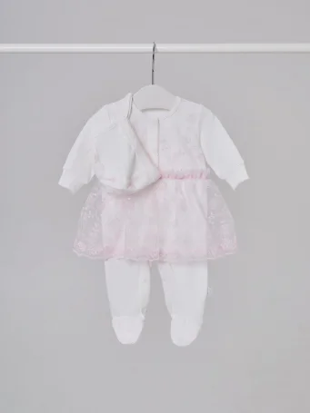 Комплект слип с шапочкой "Принцесса Лея" розовый