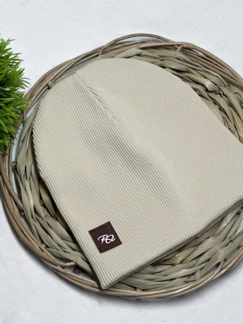 Шапка детская двухслойная Молочный