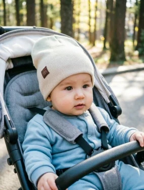 Шапка детская двухслойная Молочный