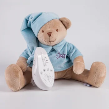 Игрушка с белым и розовым шумом Drema BabyDou Мишка голубой