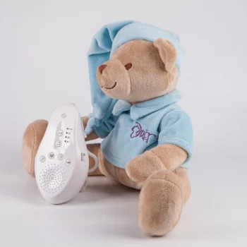 Игрушка с белым и розовым шумом Drema BabyDou Мишка голубой