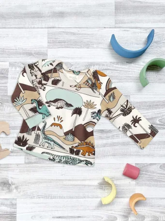 Футболка с длинным рукавом Mjölk Dinoworld 