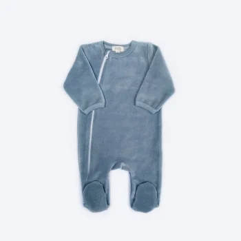 Велюровый комбинезон Mjölk Baby Blue