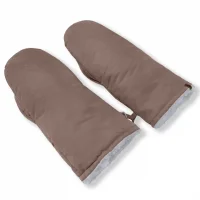 Муфты-рукавички на коляску, Тёплый шоколад