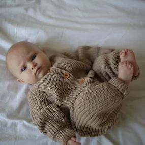 Вязаный комбинезон Woolly, Тёплый беж