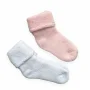 Носки махровые для маловесных малышей, розовые (2 пары)