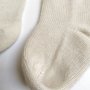 Носочки из шерсти мериноса с кашемиром экрю