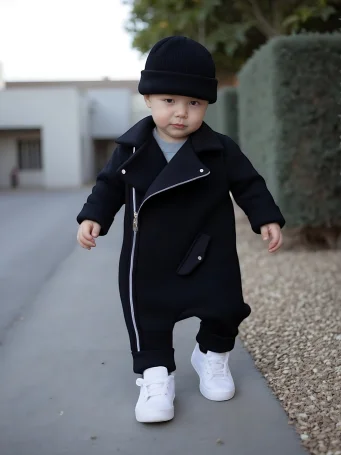 Комбинезон Косуха утепленный футер, Черный