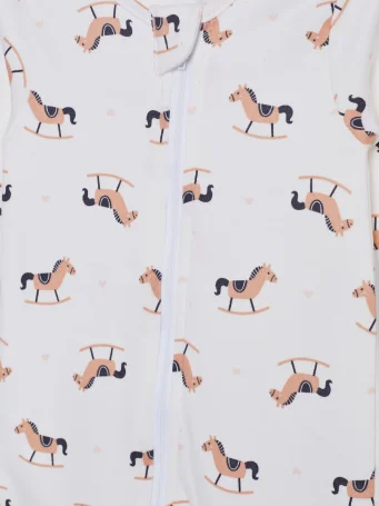 Слип на молнии "Лошадка"