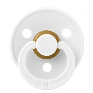 Соска-пустышка BIBS Colour White 0-6 месяцев