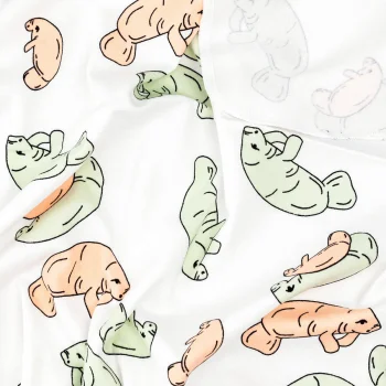 Сет из 3х пелёнок Mjölk Ламантины/Magic Mint/Ночное небо