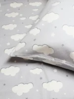 Комплект детского постельного белья Облачка фланель RinaAmari