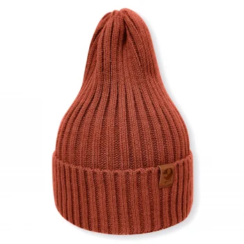 Вязаная шапочка "Тыковка" Woolly, Терракот