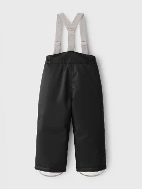 Брюки зимние на подтяжках Leokid Tino (Black Coal